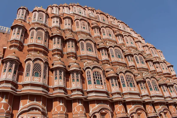 Vue Face Hawa Mahal Palais Des Vents Brise Jaipur Avec — Photo