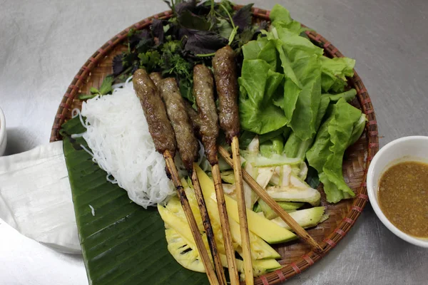 Makanan Asia Tenggara Yang Dialihkan Vietnam Kamboja Lao Malaysia Satu — Stok Foto