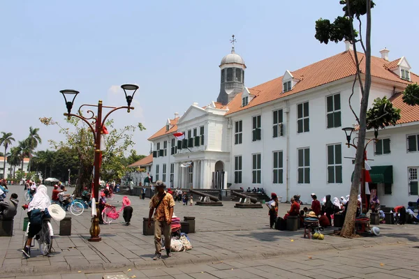 Antigos Edifícios Coloniais Torno Kota Tua Cidade Velha Uma Grande — Fotografia de Stock