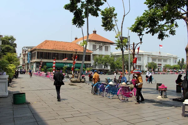 Staré Koloniální Budovy Kolem Kota Tua Staré Město Hlavní Turistickou — Stock fotografie