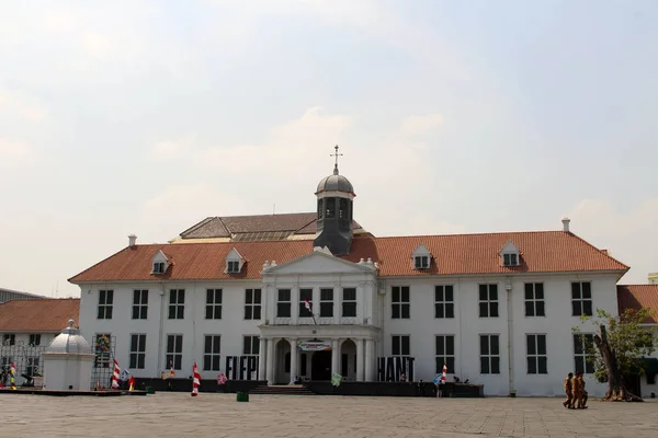 Los Antiguos Edificios Coloniales Alrededor Kota Tua Casco Antiguo Una —  Fotos de Stock