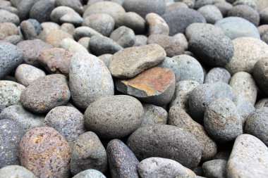 Kırık bir çakıl taşları bahçesinde arasında. Meditasyon.