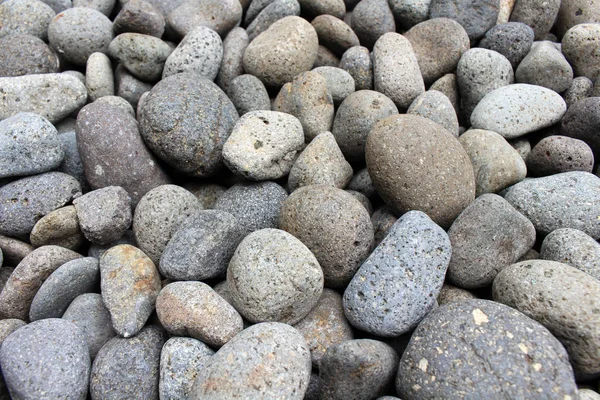 Nærbillede Småsten Sten Som Naturlig Dekoration Haven Meditativ - Stock-foto