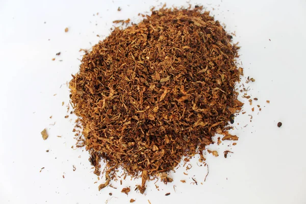 Vločky Hnědého Tabáku Ten Roste Indonésii — Stock fotografie