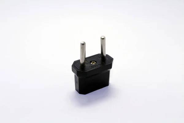 The AC Power plug as used in Indonesia, also called Europlug — Stock Photo, Image