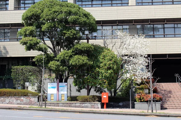 El ayuntamiento de Beppu durante el día tranquilo — Foto de Stock