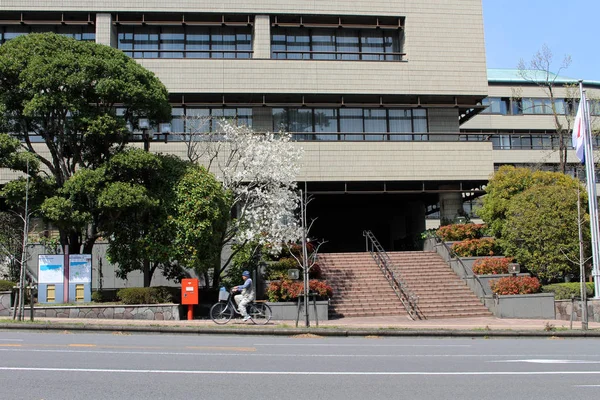 A prefeitura de Beppu durante o dia tranquilo — Fotografia de Stock