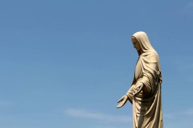 Japonya'da Trappist Manastırı'nda Mary heykelinin yakın çekim
