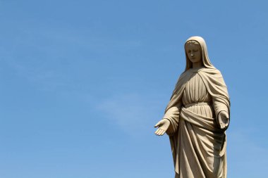 Japonya'da Trappist Manastırı'nda Mary heykelinin yakın çekim