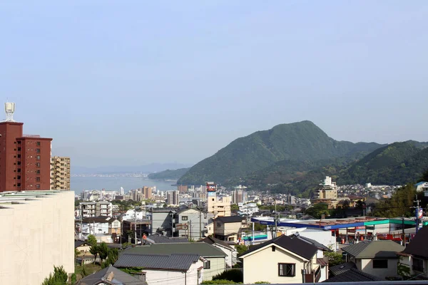 Oita ve gündüz sahil Beppu manzara