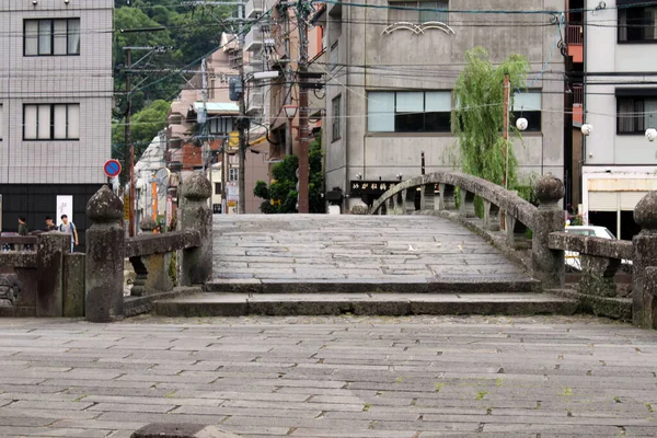 Alrededor Del Puente Meganebashi Nagasaki Japón Tomado Agosto 2019 — Foto de Stock