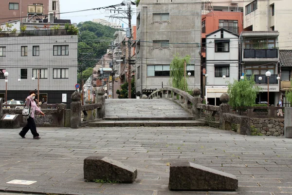 Alrededor Del Puente Meganebashi Nagasaki Japón Tomado Agosto 2019 — Foto de Stock