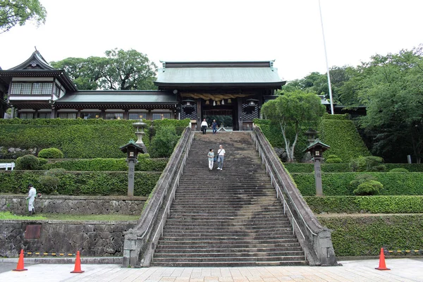 Escaleras Del Santuario Suwa Nagasaki Tomado Agosto 2019 —  Fotos de Stock