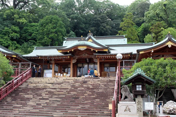 Nagasaki Deki Suwa Tapınağı Nın Merdivenleri Ağustos 2019 Çekildi — Stok fotoğraf