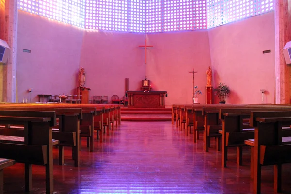 Dalam Katedral Saint Francis Xavier Kagoshima Jepang Diambil Pada Agustus — Stok Foto