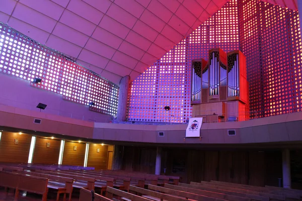 Внутри Собора Святого Франциска Ксаверия Кагосиме Япония Взято Августе 2019 — стоковое фото