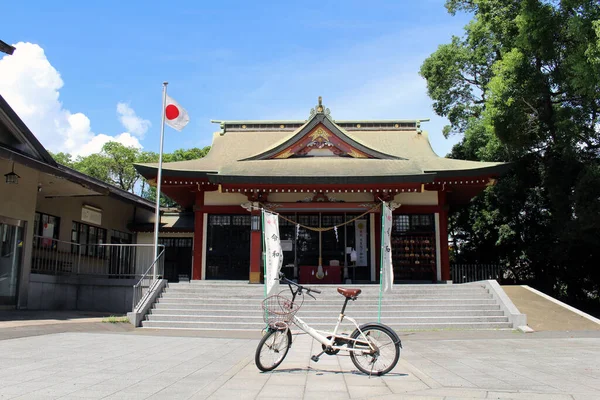 Vue Rapprochée Vélo Sanctuaire Yasaka Côté Parc Tagayama Kagoshima Prise — Photo