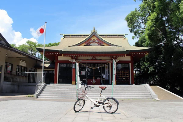 Vue Rapprochée Vélo Sanctuaire Yasaka Côté Parc Tagayama Kagoshima Prise — Photo
