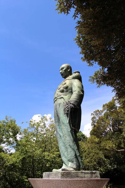 Statue Von Admiral Togo Heihachiro Mit Blick Auf Das Meer — Stockfoto