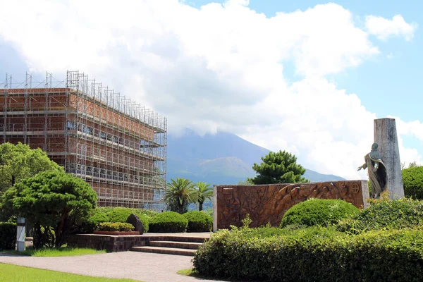 Estátua Francis Xavier Parque Gionnosu Seu Primeiro Ponto Chegada Japão — Fotografia de Stock