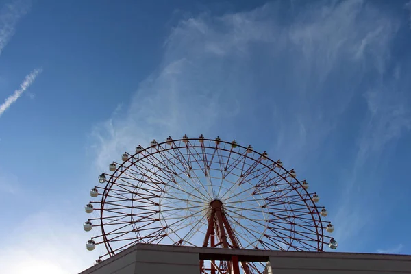 Rueda Ferris Amuran Amu Plaza Kagoshima Horario Verano Tomado Agosto — Foto de Stock