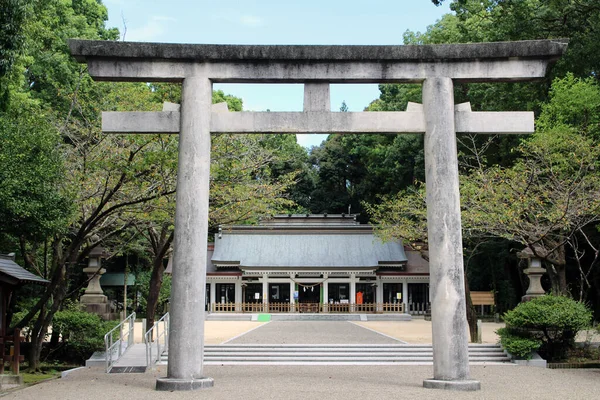 Miyazaki Jingu Tapınağı Nın Girişi Ağustos 201 Çekilmiş — Stok fotoğraf