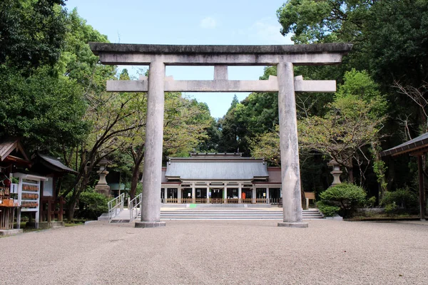 Vstupní Toriová Brána Svatyně Miyazaki Jingu Pořízeno Srpnu 201 — Stock fotografie