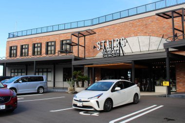 Miyazaki, Hyuga 'daki Deniz Merdivenleri Girişi. Ağustos 2019 'da çekildi..