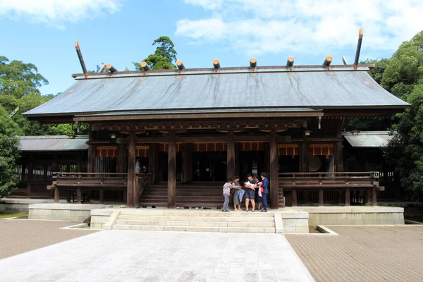 Miyazaki Jingu Szentély Főtemploma Vagy Oltára Készült 2019 Augusztus — Stock Fotó