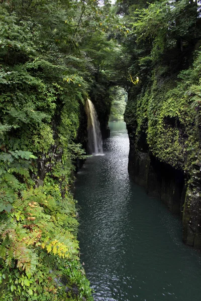 Водопад Река Ущелья Такачихо Миядзаки Взято Августе 2019 Года — стоковое фото