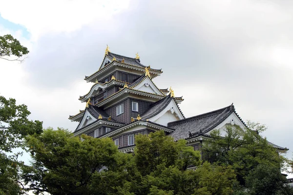 Vrchol Okayama Nebo Okayama Castle Japan Pořízeno Září 2019 — Stock fotografie