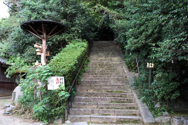 Escadas Santuário Asukaza Jinja Asuka Tomado Setembro 2019 — Fotografia de Stock
