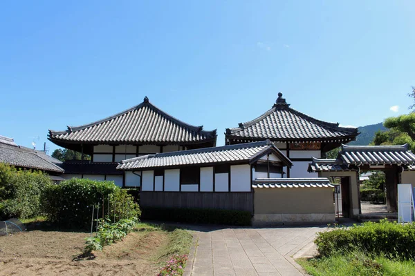 Muren Och Porten Till Asukaderas Tempel Asuka Tagen September 2019 — Stockfoto