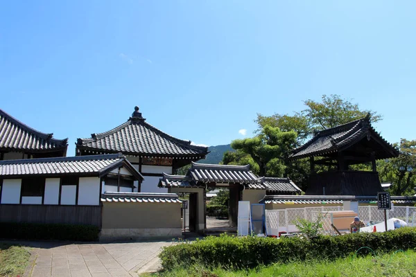 Mur Porte Temple Asukadera Asuka Prise Septembre 2019 — Photo