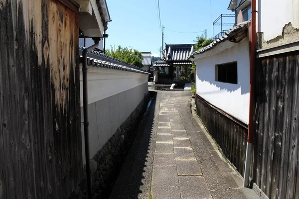 Άδειος Δρόμος Και Δρομάκι Στο Takaichi Gun Της Asuka Nara — Φωτογραφία Αρχείου