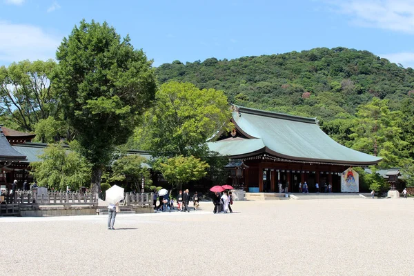 Zsúfolt Kashihara Jingu Templom Nara Japán Készült 2019 Szeptember — Stock Fotó