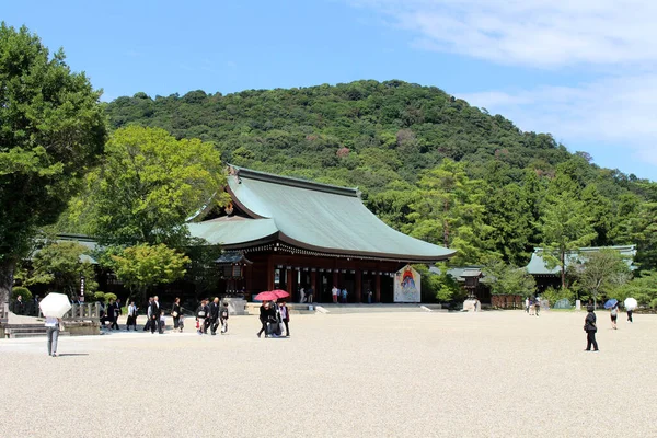 Tempio Kashihara Jingu Affollato Nara Giappone Preso Settembre 2019 — Foto Stock