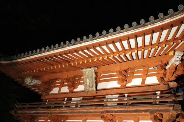 Porta Entrada Templo Okadera Noite Asuka Tomado Setembro 2019 — Fotografia de Stock