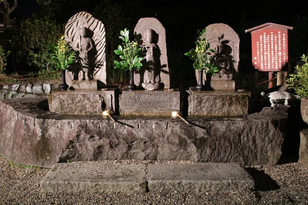 Holy Statues Buddhist Asukadera Temple Asuka Night Taken September — Stock Photo, Image