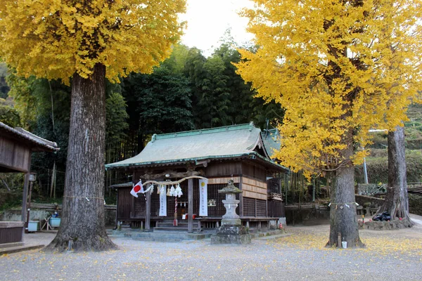 Γύρω Από Συγκρότημα Yasaka Jinja Shrine Στο Beppu Oita Λήφθηκε — Φωτογραφία Αρχείου