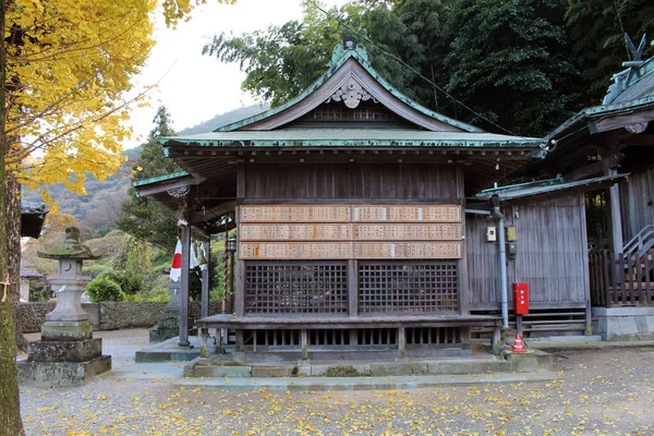 位于Oita Beppu的Yasaka Jinja神龛建筑群的主要寺庙 2019年12月拍摄 — 图库照片