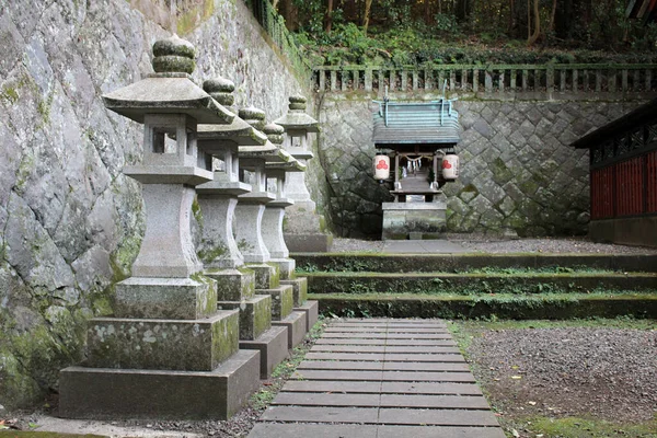 Statyer Runt Hachimanasami Jinja Shrine Beppu Oita Tagen December 2019 — Stockfoto