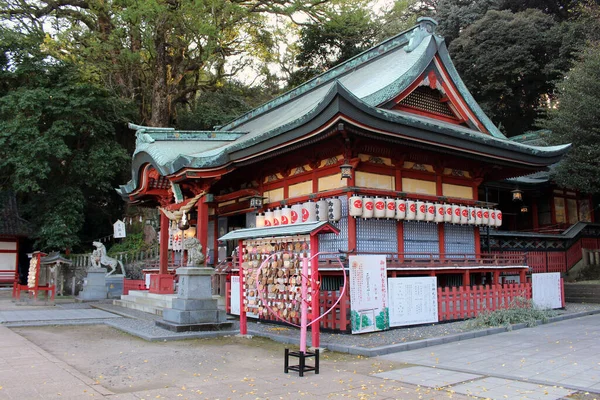 Κεντρικό Ναό Του Hachimanasami Jinja Shrine Στο Beppu Oita Λήφθηκε — Φωτογραφία Αρχείου