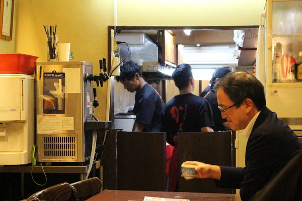 Situazione Intorno Ristorante Kaniya Honten Onigiri Nagasaki Giappone Preso Agosto — Foto Stock