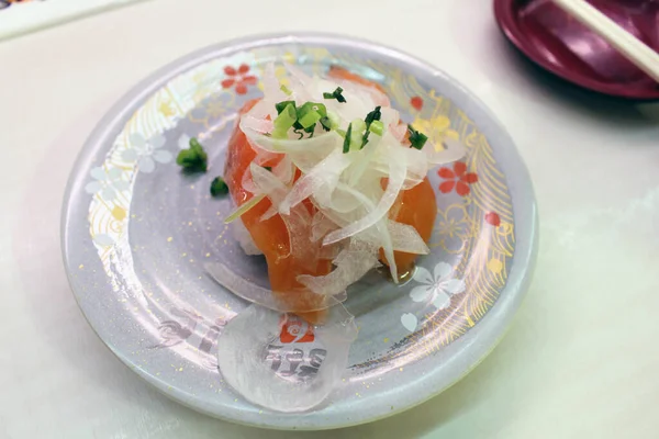 Talíř Nigiri Sushi Nobeoka Miyazaki Japonsko — Stock fotografie