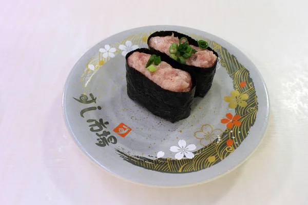 Piatto Coppia Rotoli Sushi Nobeoka Miyazaki Giappone — Foto Stock