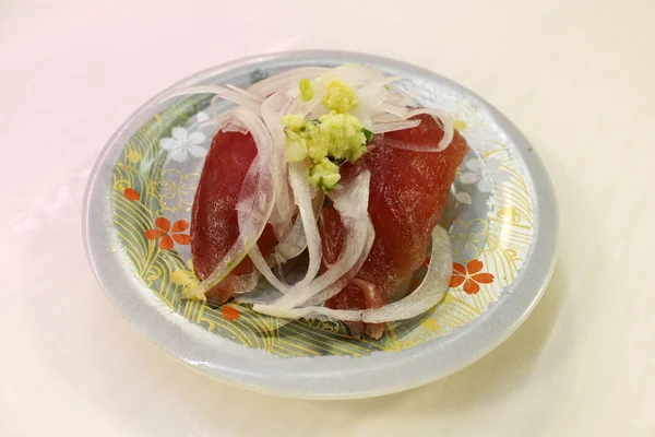 Plate Nigiri Sushi Nobeoka Miyazaki Japan — стокове фото