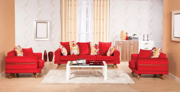 Sofa set in the interior