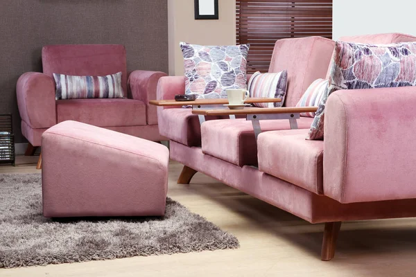 Sofa Diatur Dalam Interior — Stok Foto