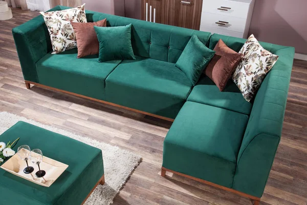 Sofa Sudut Interior — Stok Foto